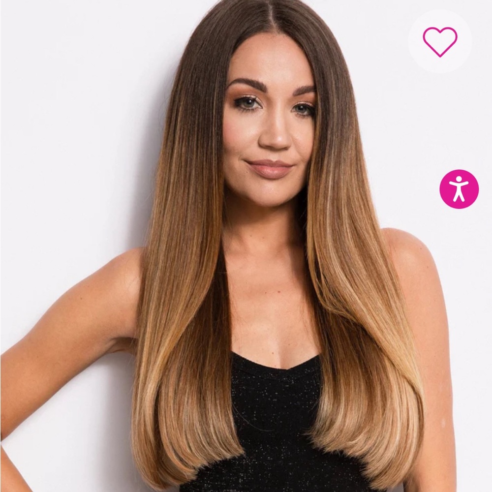 Donna Bella Hair / Flat Tip Extensions /color Ombré #2/27A / Length 22”